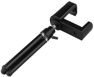Sukot Mini Mobile Tripod Phone Holder Selfie Stand For All Smartphones Tripod Kit(Black, Supports Up to 250 g)