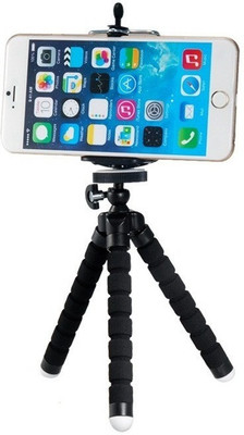 

Finger's Velvet Black Finish Flexible Mini 6 Inch With Universal Mobile Attachment(Black, Supports Up to 1000 g)