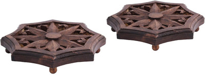 

Store Indya INDIEHS3788 Mango Wood Trivet(Pack of 2)