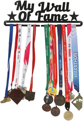 

Runwynd Wall of Fame 2 Stars Metal Medal Hanger - Black Trophy(L)
