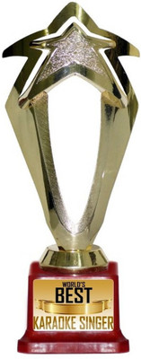 Box 18 WORLDS BEST KARAOKE SINGER Trophy(M) available at flipkart for Rs.499