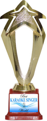 Box 18 BEST KARAOKE SINGER IN THE WORLD Trophy(M) available at flipkart for Rs.499