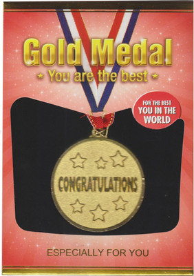 Atpata Funky World'S Best Congratulations Gold Medal Medal(M) Atpata Funky World'S Best Congratulations Gold Medal Medal(M)