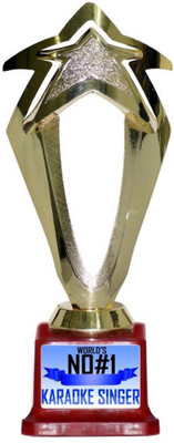 Box 18 WORLDS NO#1 KARAOKE SINGER 522 Trophy(M) available at flipkart for Rs.499