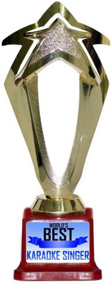 Box 18 WORLDS BEST KARAOKE SINGER 567 Trophy(M) available at flipkart for Rs.499