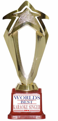 Box 18 WORLDS BEST KARAOKE SINGER 1538 Trophy(M) available at flipkart for Rs.499