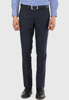 AD & AV Regular Fit Men Dark Blue Trousers