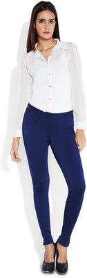 

Park Avenue Slim Fit Women's Blue Trousers