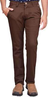 

British Terminal Slim Fit Men's Brown Trousers, Coffee