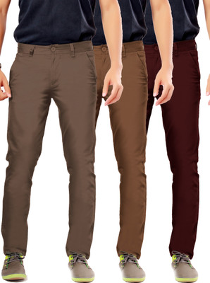 

Uber Urban Rocky Slim Fit Men's Brown, Brown, Maroon Trousers