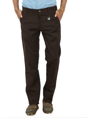 

Carbon Slim Fit Men's Brown Trousers