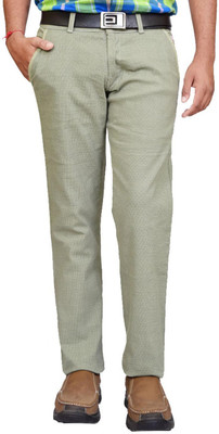 

British Terminal Slim Fit Men's Green Trousers, Pista green