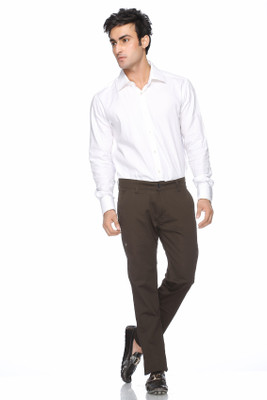 Fever Slim Fit Men's Green Trousers