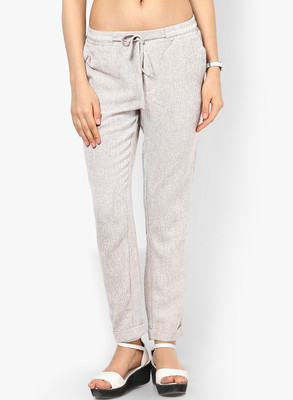 

Vero Moda Regular Fit Women's Grey Trousers, Oatmeal