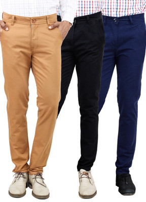 

Uber Urban Slim Fit Men's Multicolor Trousers