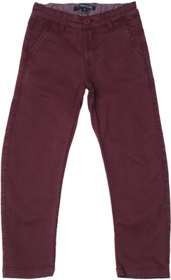 

Allen Solly Junior Boys Purple Trousers, Wine
