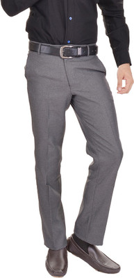 AD & AV Regular Fit Men Grey Trousers