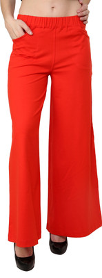 

Finesse Ravishing Regular Fit Women's Red Trousers