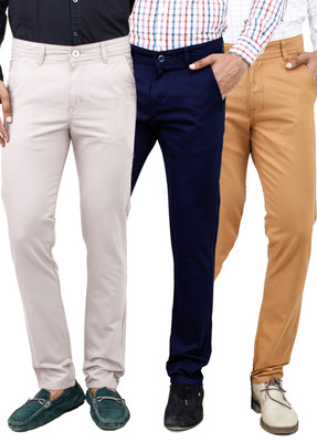

Uber Urban Slim Fit Men's Multicolor Trousers