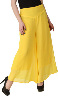 Kritika's World Regular Fit Women Yellow Trousers