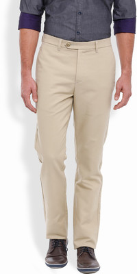 

Parx Slim Fit Men's Beige Trousers