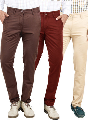 

Uber Urban Slim Fit Men's Multicolor Trousers