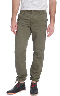 

Jack & Jones Slim Fit Men's Green Trousers, Olive night