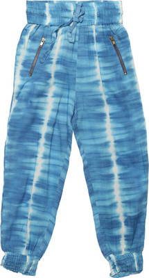 People Slim Fit Girls Blue Trousers