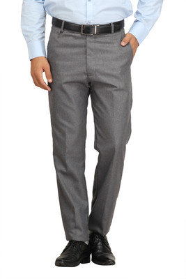 

Feels Good Regular Fit Men's Grey Trousers
