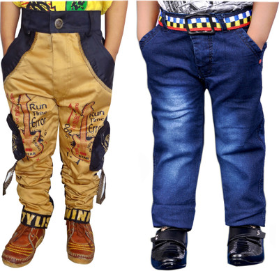 AD & AV Regular Boys Multicolor Jeans(Pack of 2)