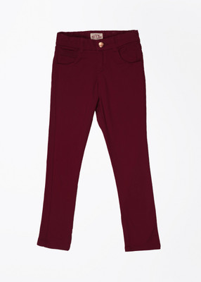 

Gini & Jony Regular Fit Girls Red Trousers, 1221