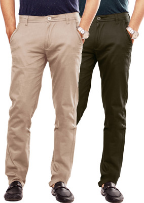

Uber Urban Sleek Slim Fit Men's Cream, Dark Green Trousers, Dark green;skinny