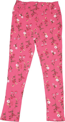 

People Regular Fit Girls Multicolor Trousers, Pink