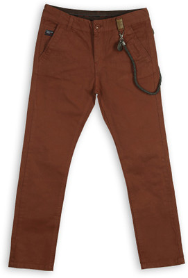 

Lilliput Regular Fit Boys Brown Trousers, Rust dark