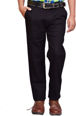 

British Terminal Slim Fit Men's Black Trousers