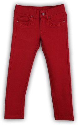 

Lilliput Regular Fit Girls Red Trousers, Red dark
