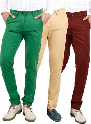 

Uber Urban Slim Fit Men's Multicolor Trousers