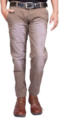 BRITISH TERMINAL Regular Fit Men Brown Trousers