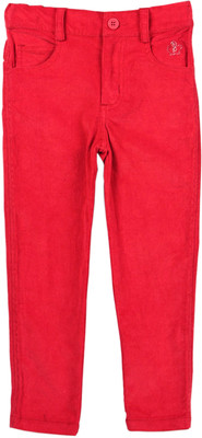 

Beebay Regular Fit Girls Red Trousers, Coral