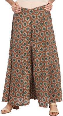 

Enah Regular Fit Women's Yellow Trousers, Rust