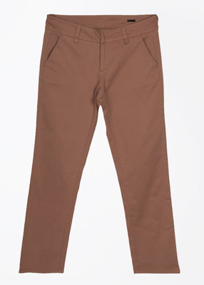 

United Colors of Benetton. Slim Fit Women's Brown Trousers, 17v
