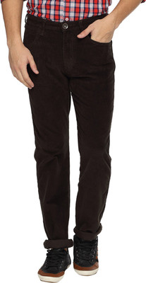 

Wrangler Slim Fit Men's Green Trousers, Olive