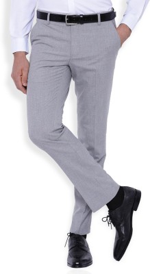 Black Coffee Regular Fit Men Grey Trousers