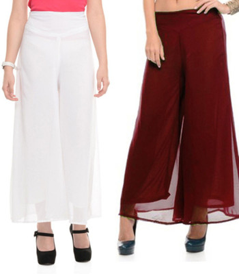 

MDS Jeans Slim Fit Women's White, Maroon Trousers, Maroon;white