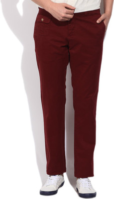 

Gant Regular Fit Men's Maroon Trousers, 601