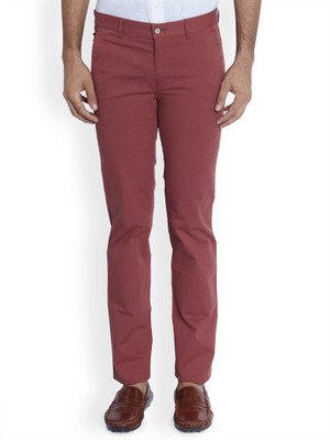 

Park Avenue Slim Fit Men's Red Trousers