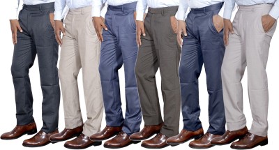 IndiWeaves Regular Fit Men Multicolor Trousers