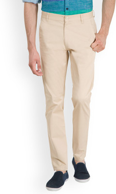 HIGHLANDER Slim Fit Men Beige Trousers HIGHLANDER Slim Fit Men Beige Trousers