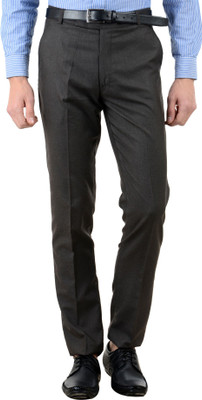 

Tiger Grid Slim Fit Men's Brown Trousers