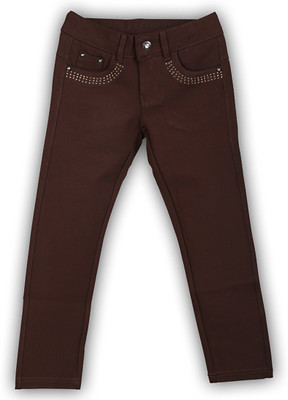 

Lilliput Regular Fit Girls Brown Trousers, Brown dark
